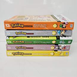 Lot of 5 Assorted Volumes of Pokemon Adventure Graphic Comics Novels