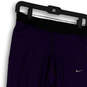 Womens Purple Polka Dot Elastic Waist Pull On Compression Leggings Size M image number 3