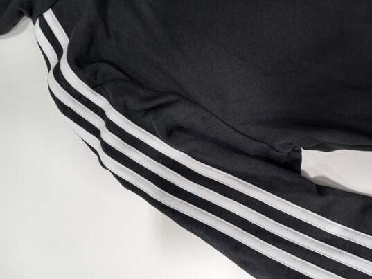 Adidas Women's Essentials Three Stripe Black Cotton/Polyester Hoodie L image number 8