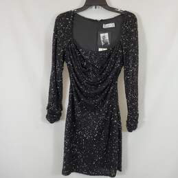 Club L Women's Black Sequin Dress SZ US 6 NWT