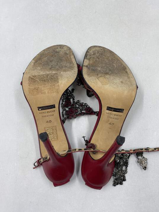 Dolce&Gabbana Red heel Heel Women 9.5 image number 5