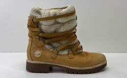 Timberland Teddy Fleece 18329 Beige Winter Boots Women's Size 9