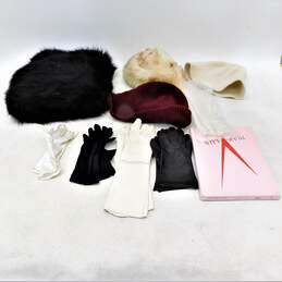 Vintage Women's Accessories Fox Fur Muff Wool & Fur Bucket Hats Leather Gloves