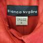 Bianca Nygard Women Red Linen Jacket Sz 14 NWT image number 2