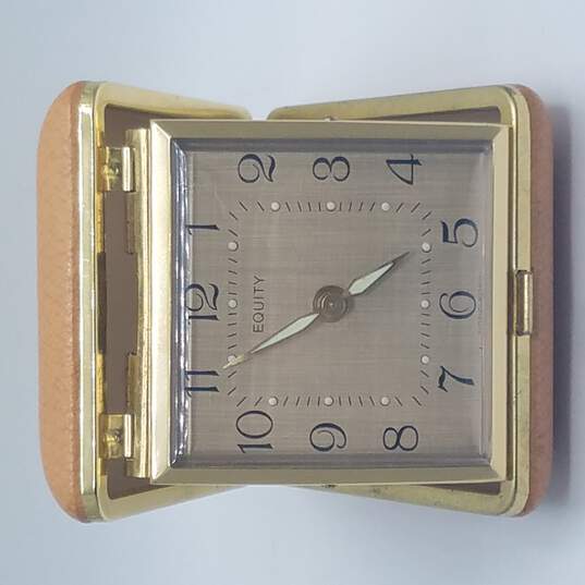 Equity Vintage 3 Inch Glow In The Dark Hands & Hour Markers Mechanical Wind-Up Travel Alarm Clock image number 1