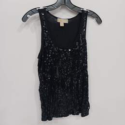 Michael Kors Women's Black Sequin Top Size S