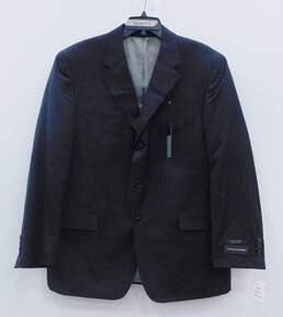 Men's Andrew Fezza Black Suit Jacket Size 44R