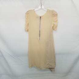 Theory Peach Silk Short Sleeved Dress WM Size 0 alternative image