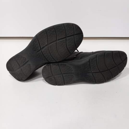Men's Orthopedic Black Leather Dress Shoes Size 12M image number 5