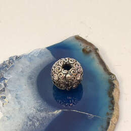 Designer Pandora 925 ALE Sterling Silver Swirl Cubic Zirconia Beaded Charm