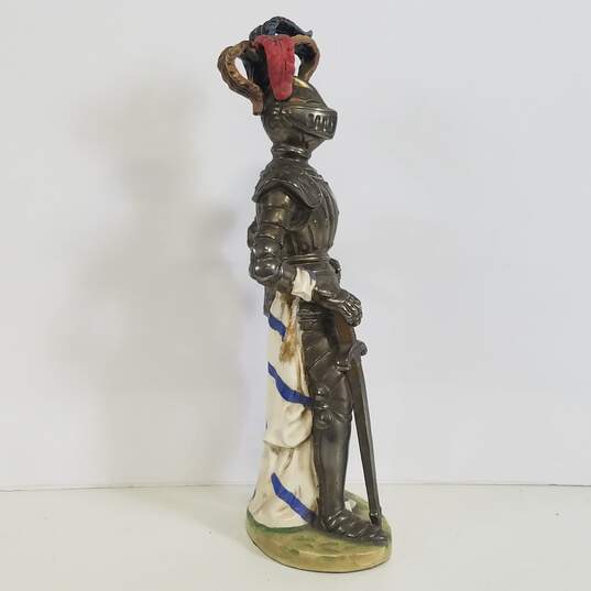 Porcelain Knight Figurine Vintage Figural Medieval Statue image number 4