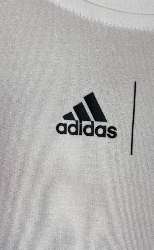 Adidas White Short Sleeve - Size Large image number 4