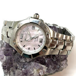 Designer Seiko Silver-Tone Stainless Steel Round Dial Analog Wristwatch