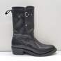 Boulet Leather Buckle Boots Black 10.5 image number 1