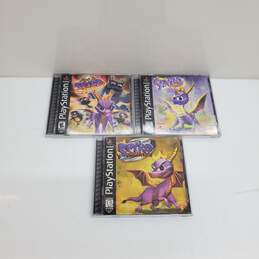 PlayStation 1 Spyro The Dragon Lot of 3 Games - CIB (Untested)