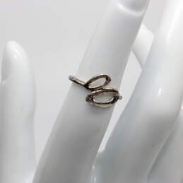 Ippolita Signed Sterling Silver Cherish Link Wrap Ring Size 3.75 - 1.3g alternative image