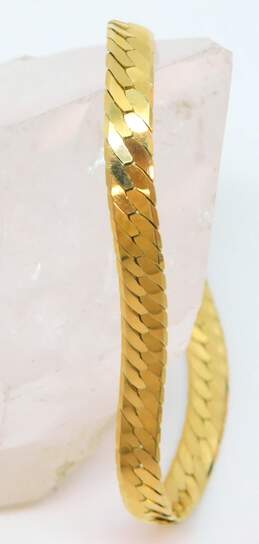 14K Yellow Gold Herringbone Chain Bracelet 8.4g