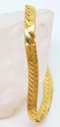 14K Yellow Gold Herringbone Chain Bracelet 8.4g image number 1