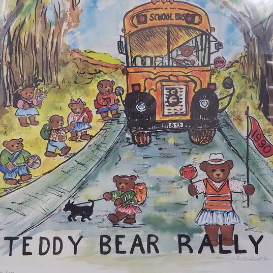 Amherst Teddy Bear Rally Signed Vintage Poster Print image number 7