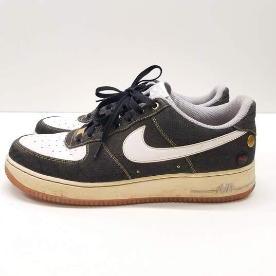 Nike Air Force 1 07 Low Sneakers Black Denim 14 image number 2