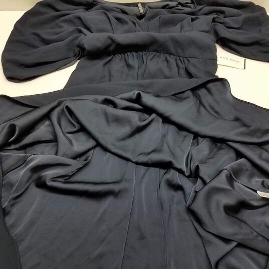Navy blue empire waist long occasion dress 6 image number 4