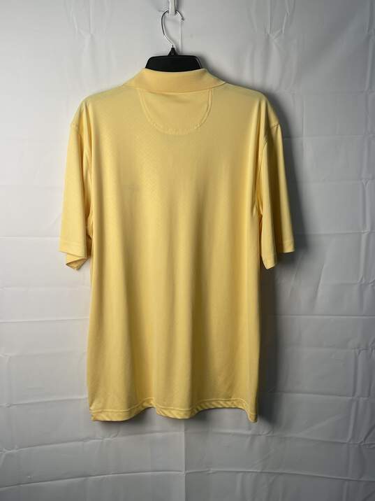 Greg Norman Play Dry Mens Yellow Golf Shirt Size L/G image number 2