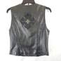 rley Davidson Men Black Leather Vest S image number 3