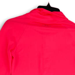 Womens Pink Semi-Fitted Quarter Zip Long Sleeve Athletic Jacket Size XS alternative image