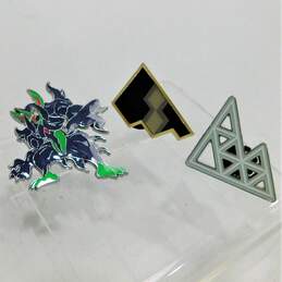 Pokemon TCG Lot of 3 Champions Path Metal Pins w/ Ice & Rock Metal Badge
