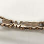 Designer Michael Kors Rose Gold Crystal Pave Hinge Fashion Bangle Bracelet image number 4