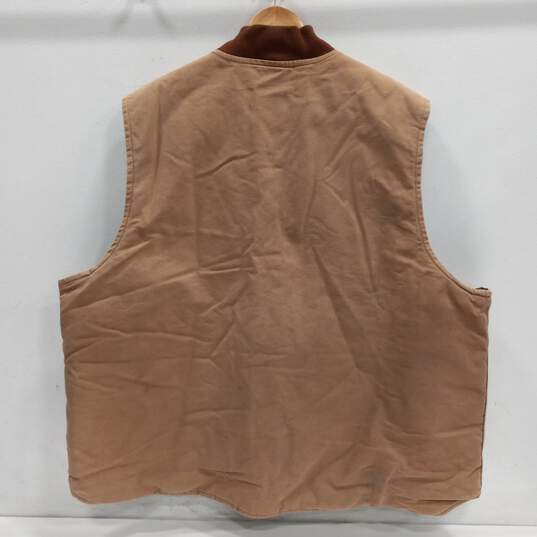 Carhartt Duck Insulated Vest Men's Size 4XL image number 2
