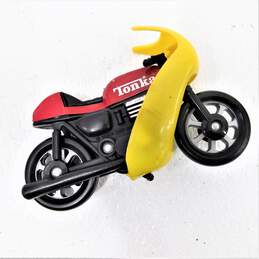 Vintage 1979 TONKA Corp. Red & Yellow MOTORCYCLE Toy With Kickstand, Hong Kong alternative image