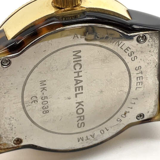 Designer Michael Kors MK5038 Stainless Steel Analog Dial Quartz Wristwatch image number 4