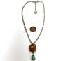 Designer Brighton Silver-Tone Link Chain Natural Elements Pendant Necklace image number 1