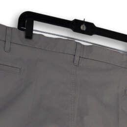 NWT Mens Gray Regular Fit Flat Front Slash Pockets Chino Shorts Size 54
