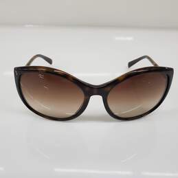 Prada Brown Tort Oversize Round Cat Eye Sunglasses AUTHENTICATED