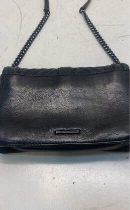 Rebecca Minkoff Leather Love Chevron Small Shoulder Bag Black alternative image