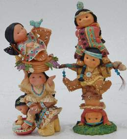 Enesco Friends Of The Feather Sister Act & Brave Support Totem Pole Figurines alternative image