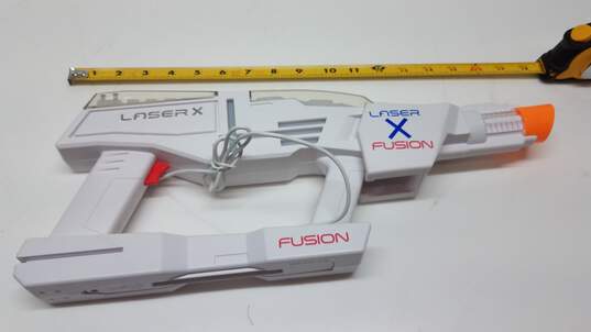 2x Laser X Fusion Replacement Pistols Guns White Blasters P/R image number 3