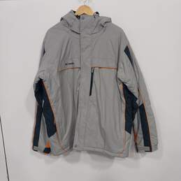 Columbia Men's Core Interchange Gray Full Zip Hooded  Winter Jacket Size XL
