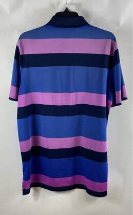 Ralph Lauren Mens Multicolor Striped Short Sleeve Collared Polo Shirt Size L alternative image