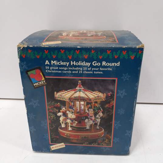 Mr. Christmas A Mickey Holiday Go Round Musical Figurine image number 2