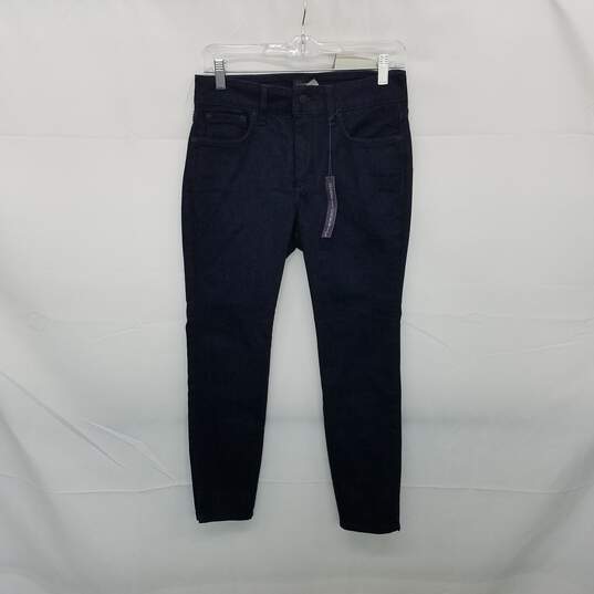 NYDJ Dark Blue Cotton Blend Skinny Ankle Jeans WM Size 6P NWT image number 1