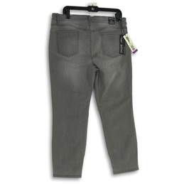 NWT Buffalo Womens Gray Denim Mid Rise Super Soft Capri Jeans Size 14/34 alternative image
