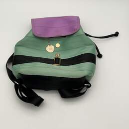 Womens Multicolor Adjustable Shoulder Strap Inner Pocket Convertible Backpack