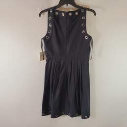 Calvin Klein Women Black Fit & Flare Dress With Metal Grommets 6 NWT alternative image