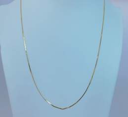 14k Yellow Gold Serpentine Chain Necklace 2.8g