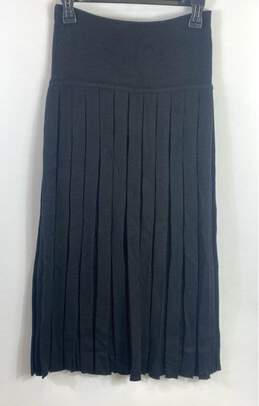 Charter Club Women Black Pleated Skirt S