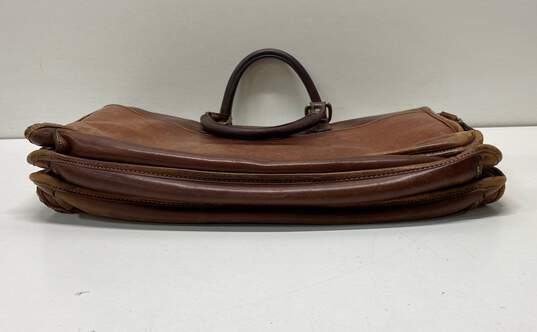 Unbranded Brown Leather Messenger Bag image number 5