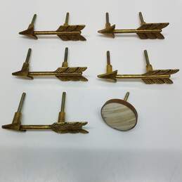 Lot of gold arrow drawer handle pulls hardware home decor